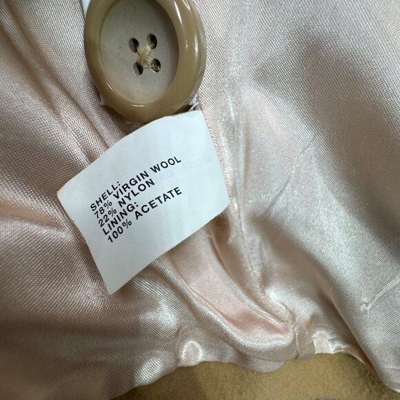 Gap Womens Double-Breasted Peacoat Tan Size Medium - Picture 4 of 8